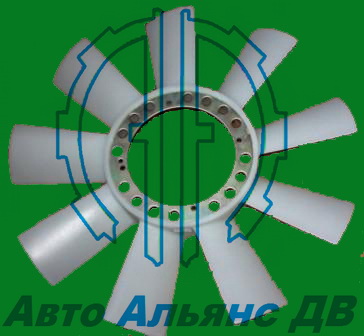 Вентилятор радиатора SS ISTANA/MUSSO/KORANDO №66120-03323 ориг.