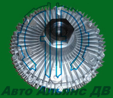 Гидромуфта вентилятора D6CA с гайкой №GWHY-17F груз