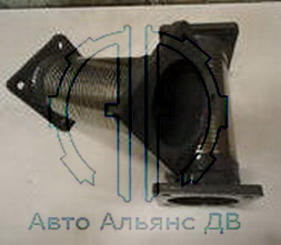 Гофра выхлопного коллектора DONG FENG L=260(самосвал, тягач) №1202ZB1E-001